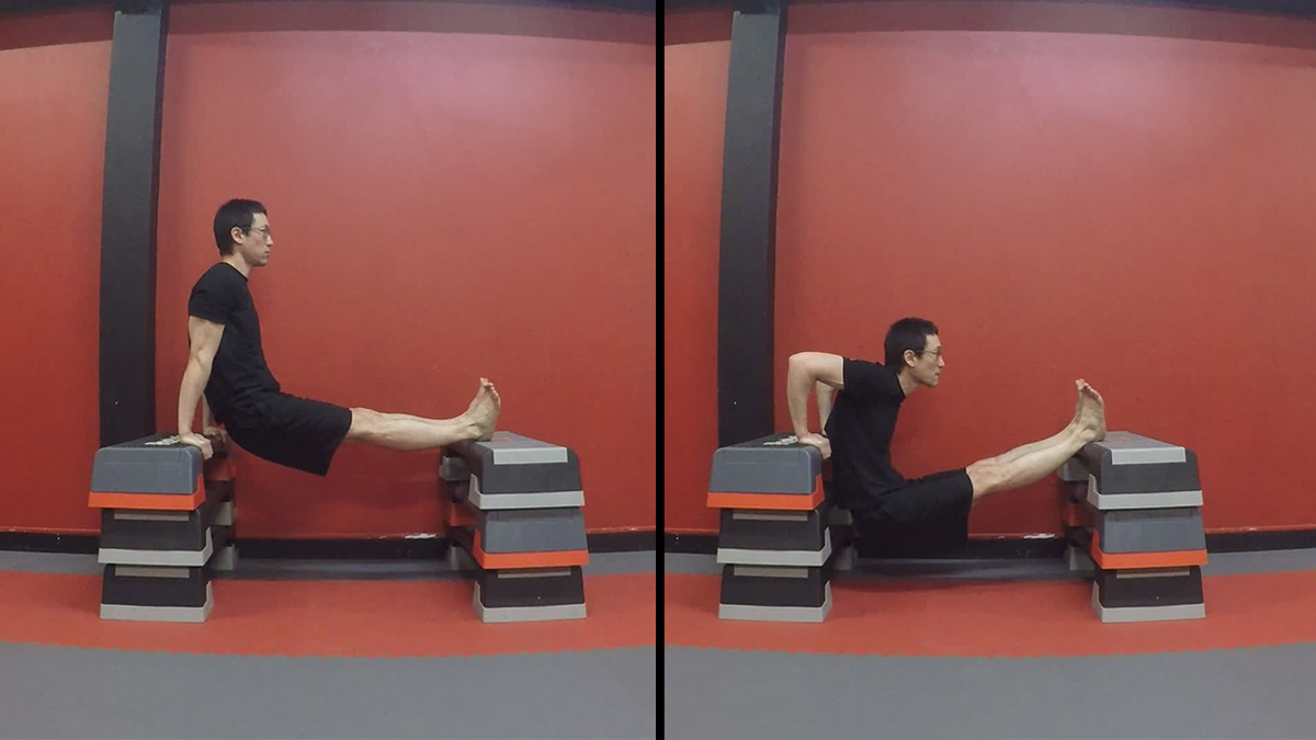 Dips niveau 1 Dips sur Banc