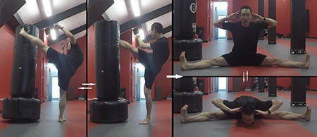 High Kicks et Stretching en Interval Training Round 8