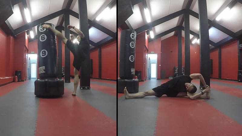 High Kicks et Stretching en Interval Training