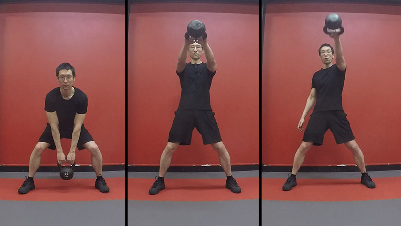 Kettlebell Swing de Face