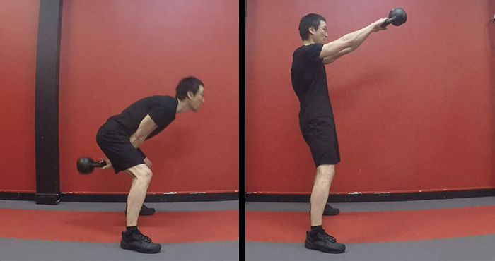 Kettlebell Swing de Profil