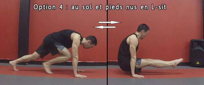 Tabata Moutain Climber et L-sit, sol