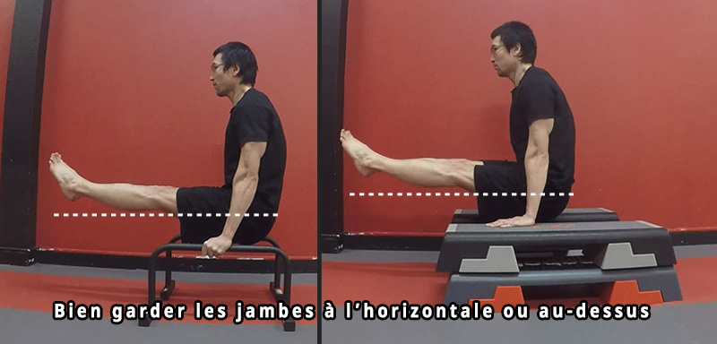 L-sit sur parallettes