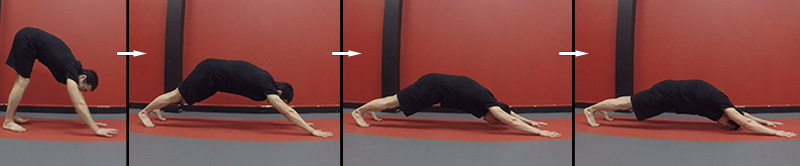 Superman Plank en partant du haut