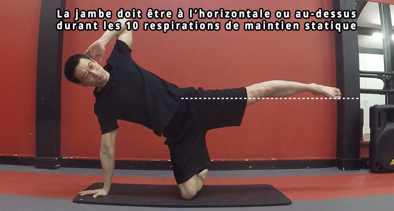 Side Kick Kneeling - maintien statique