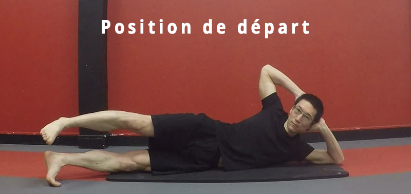 Pilates - Side Kicks - Position de départ