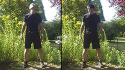 Flexion et extension devant et derrière