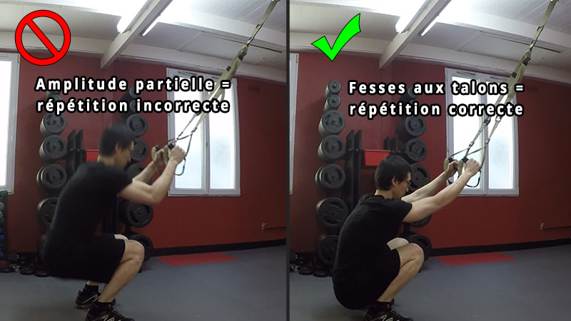 TRX - Squat bonne amplitude