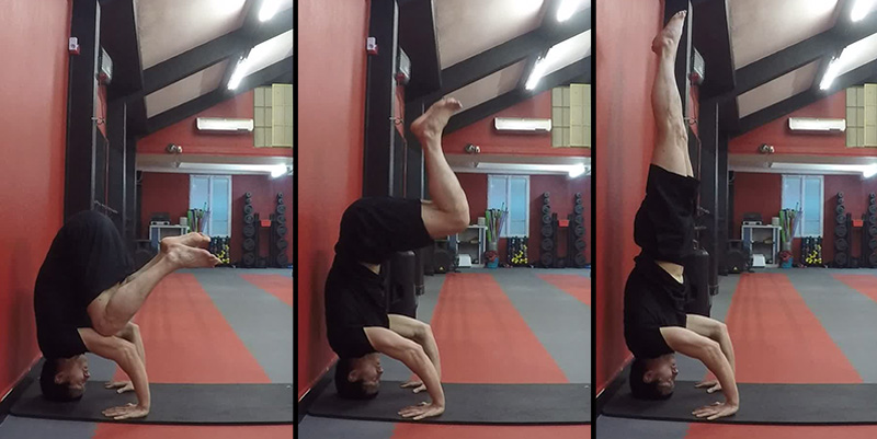 Sirsasana II montée en position
